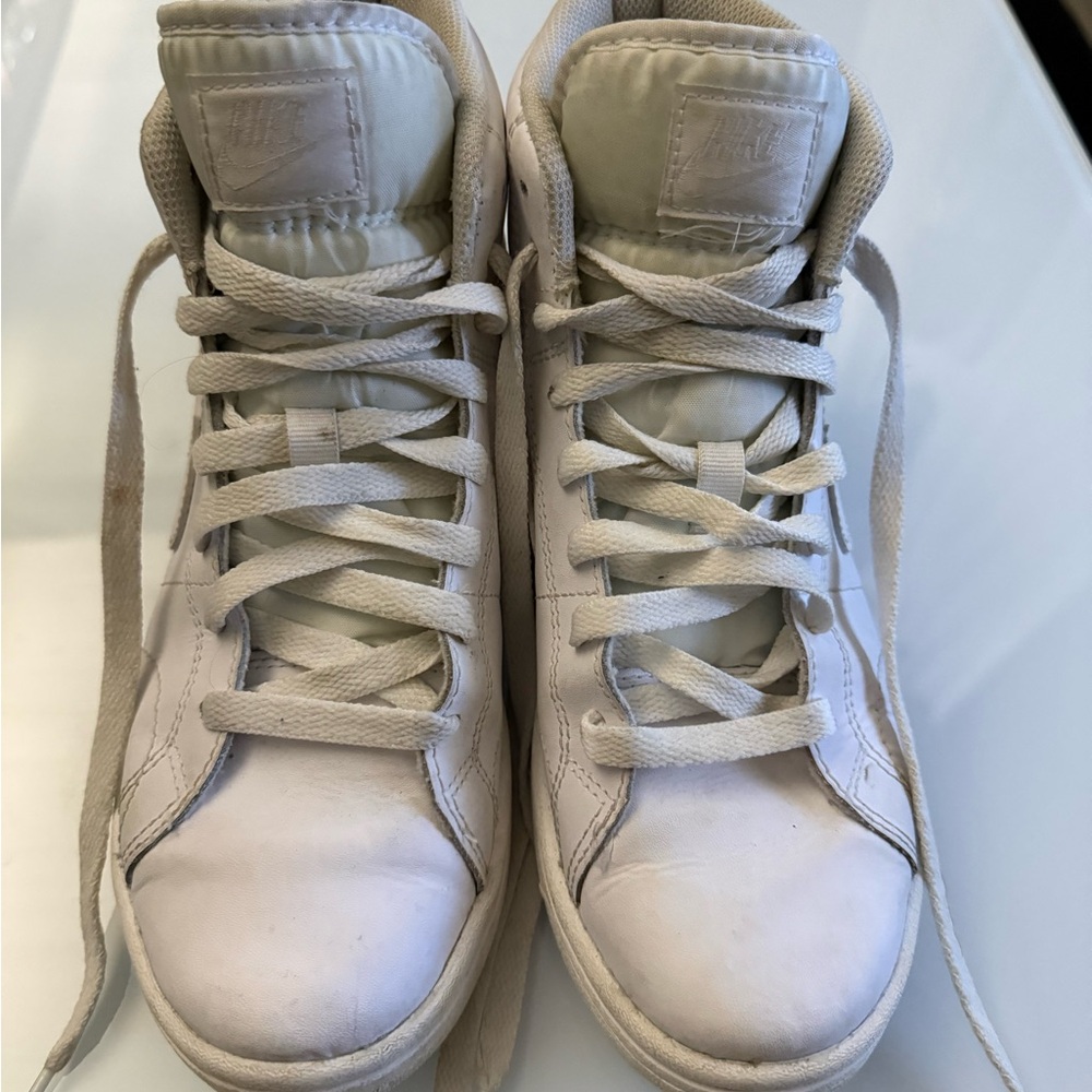 Nike (All White) High-Top Sneakers